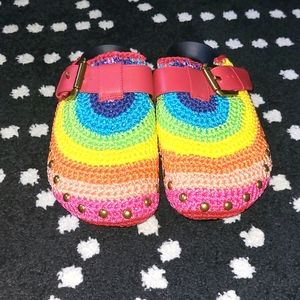 Kurt Geiger Rainbow slide ins